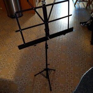 2 in 1 Dual Use Extra Stable Reinforced Folding Sheet Music Stand